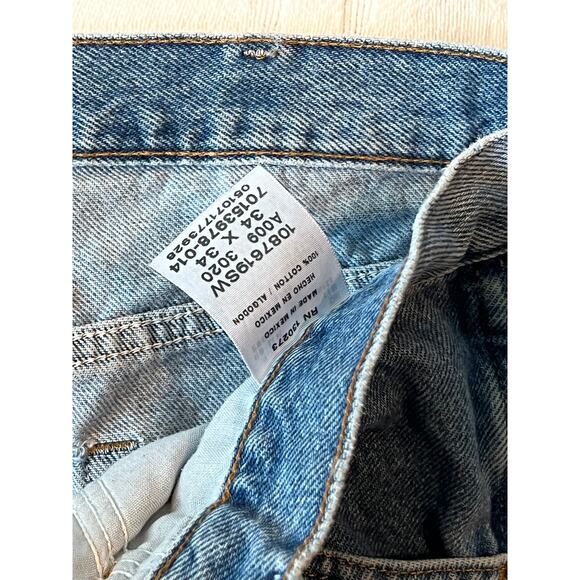 Rustler Straight Fit Blue Jeans 34x34 - Picture 3 of 3